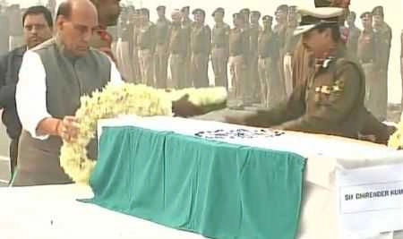 Union Home Minister pays condolences to the bereaved family of CRPF Jawan