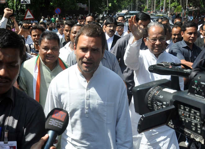Rahul leads opposition protest against cow-vigilante violence