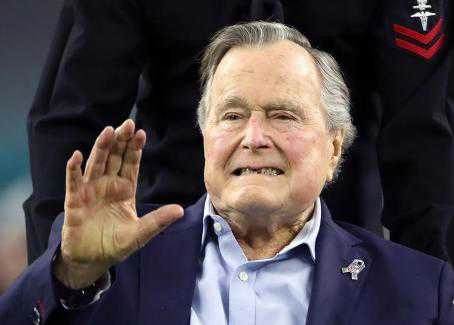 Former President H.W. Bush still hospitalized, has bronchitis