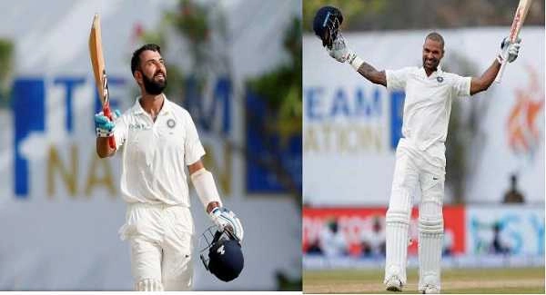 Centuries from Dhawan, Pujara put India in charge at Galle
