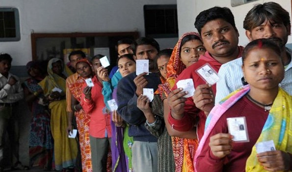 MP by-polls: Voting begins; BJP, Cong in eyeball-to-eyeball confrontation