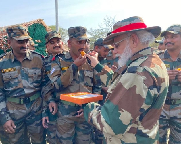 PM Modi celebrates Diwali with Army men in Nowshera, says have brought wishes of 130 cr Indian for jawans