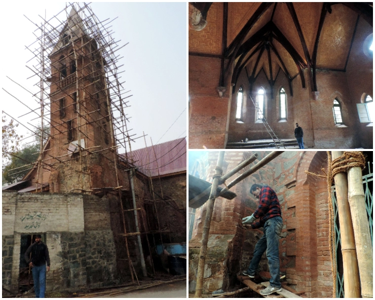 Restoring lost glory: Oldest Srinagar church gets a facelift