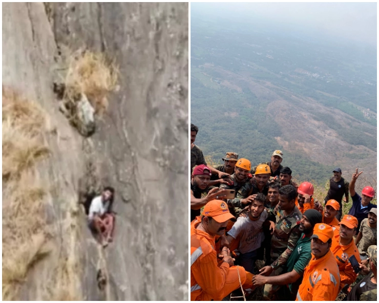 VIDEO: Army rescues 23-yr-old trekker trapped in hill cleft in Kerala