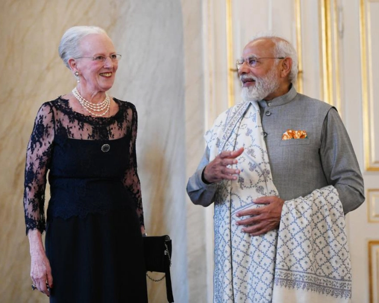 WATCH - Denmark Queen Margrethe II hosts dinner for PM Modi