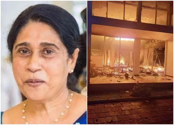 Sri Lankan president’s personal shaman Gnana Akka’s ‘charmed’ water couldn’t calm protesters, her luxury hotel set on fire!