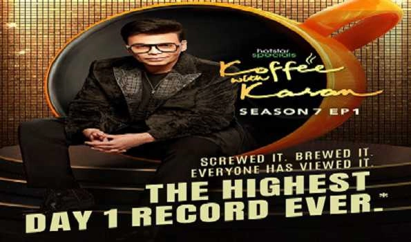 Koffee With Karan Season 7’s first episode records the highest viewership across all seasons on Disney+ Hotstar