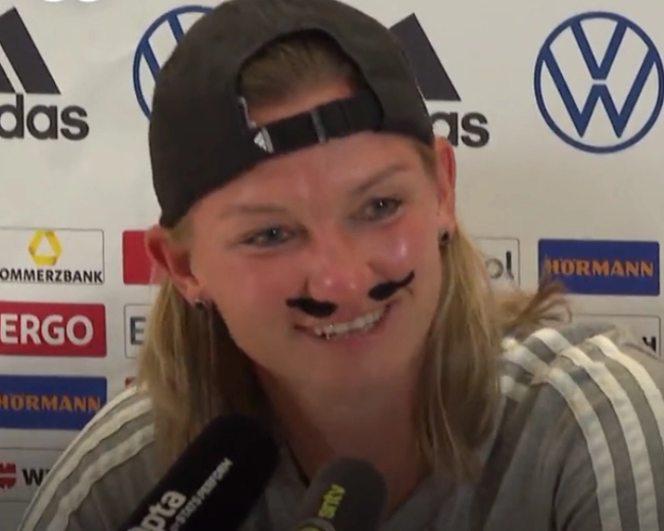 Women’s Euro 2022: German captain Alexandra Popp sports fake moustache. Here’s WHY