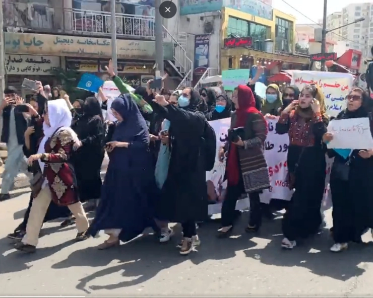 WATCH - Taliban assault, disperse women protesters, demanding their freedoms, in Kabul