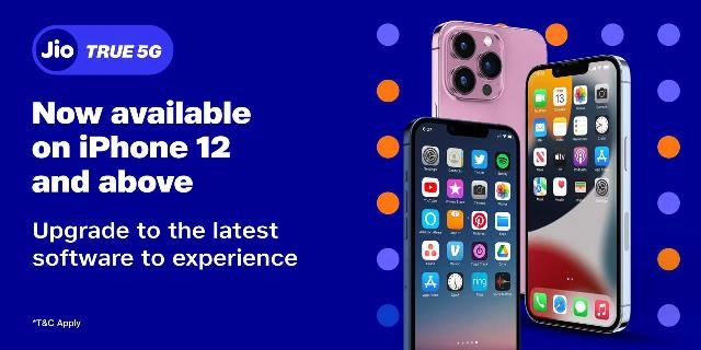 iPhone 12 & above to get JioTrue5G support from today All iPhone 12 & above Jio users to get Jio Welcome Offer with TRULY UNLIMITED 5G DATA AT NO EXTRA COST