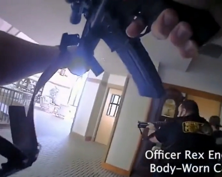 WATCH - Nashville Police release bodycam footage of officers killing school shooter