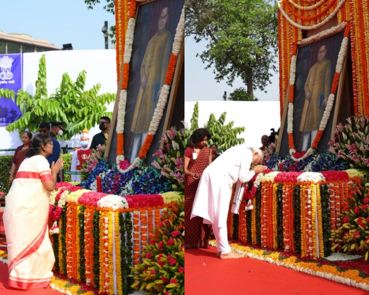 President Murmu, PM Modi pay floral tributes to Dr Babasaheb Ambedkar on his birth anniversary