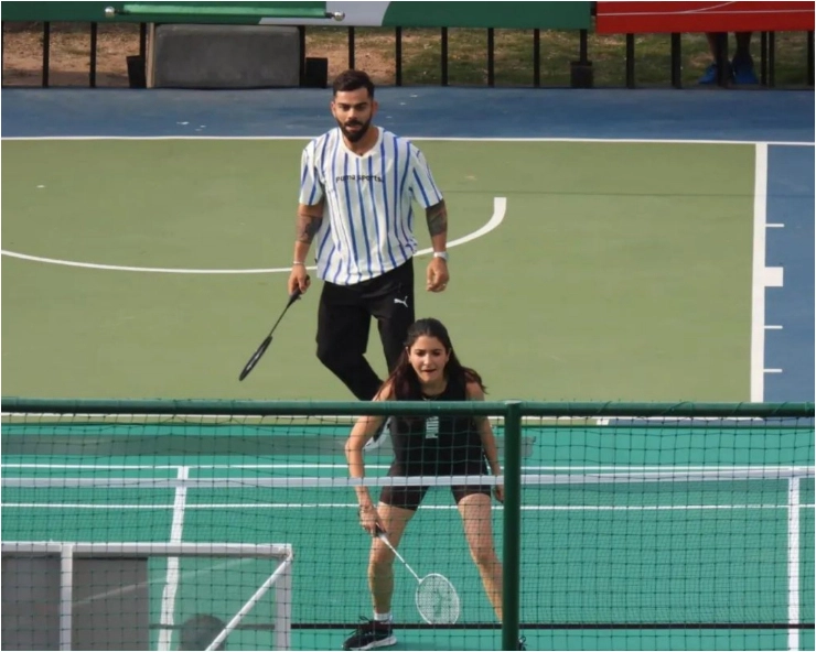 WATCH - Virat Kohli, Anushka Sharma surprise fans with badminton face-off