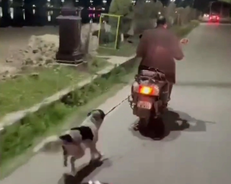 Viral Video: J&K man ties dog to scooty and drags it on the road, arrested