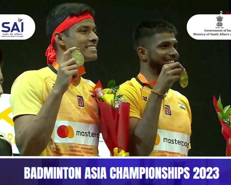 Chirag-Satwik win first-ever doubles Gold at Badminton Asia Championship