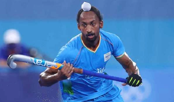 Hockey India congratulates Hardik Singh on completing 100 International Caps