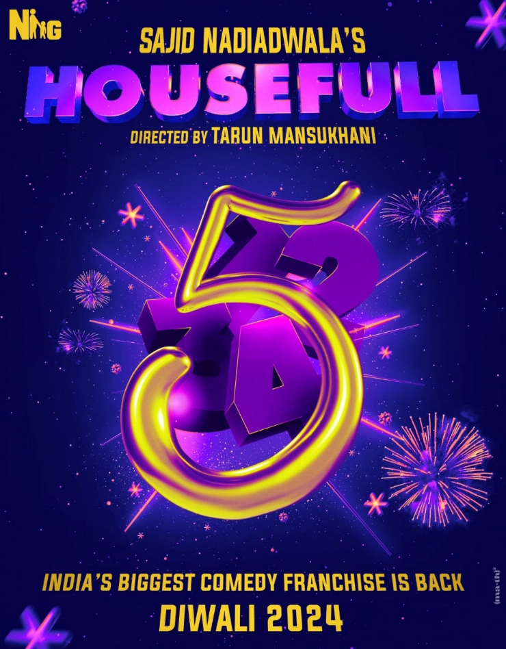 Get ready to celebrate Diwali 2024 with 5 times the laughter! Housefull 5 is coming!