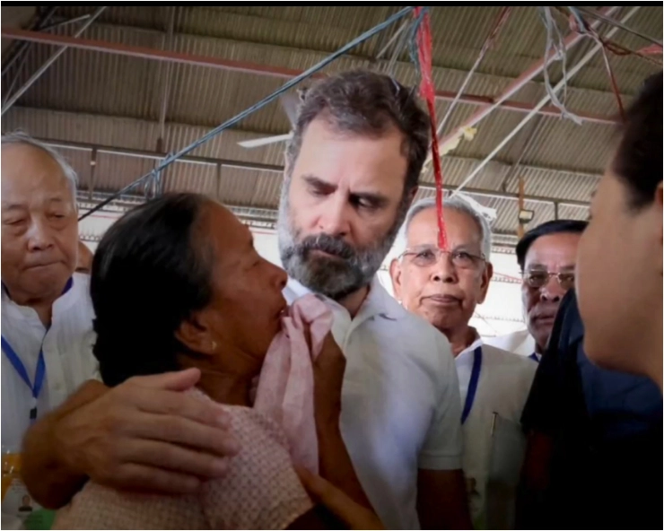 Rahul Gandhi in Manipur