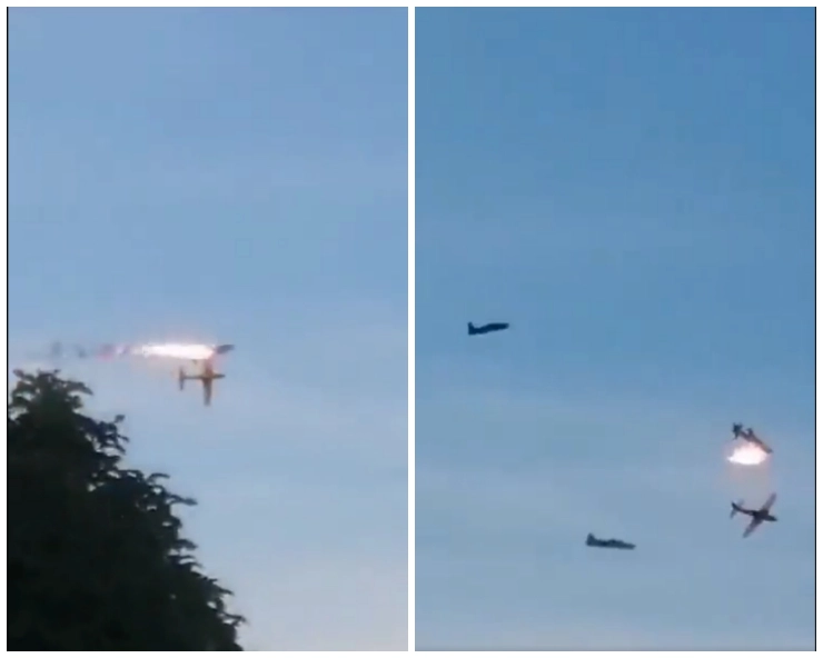 WATCH - Two Colombian Air Force planes crash in Apiay