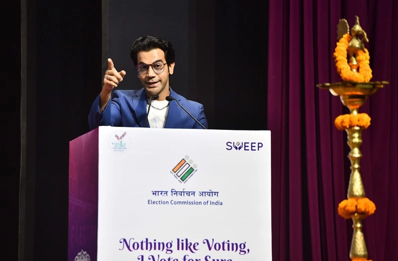 ECI appoints actor Rajkumar Rao as it National Icon for upcoming polls