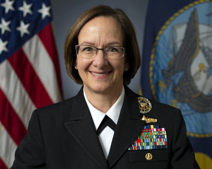 Lisa Franchetti becomes first woman to lead US Navy