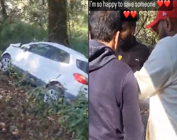 Indian pacer Mohammad Shami saves road accident victim in Nainital, shares video