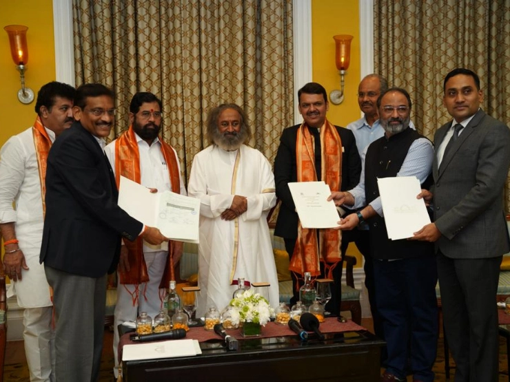 Saving land and water: Govt of Maharashtra signs 2 critical MOUs with Art of Living
