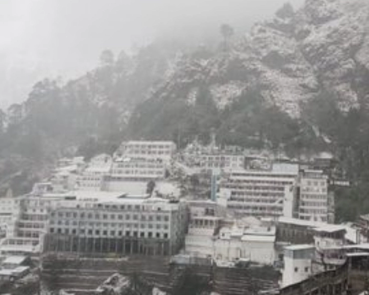Vaishno Devi hills receive season’s first snowfall
