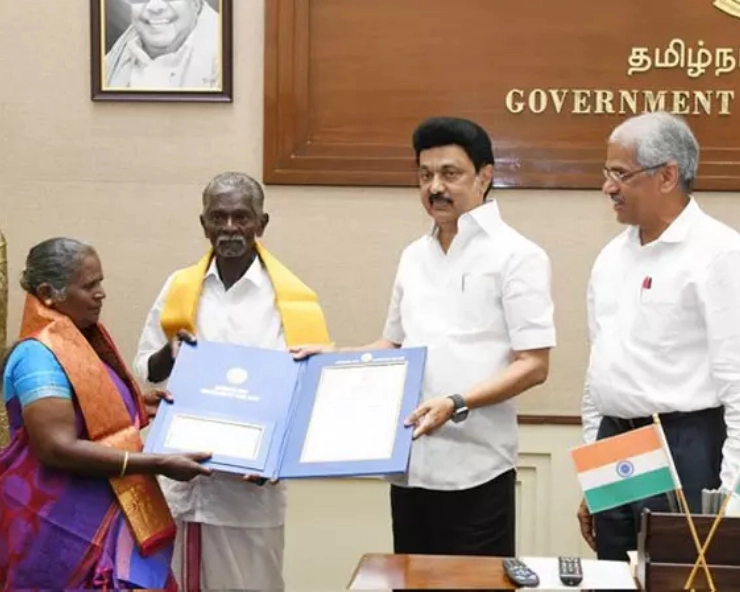 Tamil Nadu Chief Minister MK Stalin honours elderly couple for averting major train accident