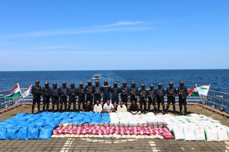 Biggest drug bust: Indian Navy & NCB seize 3300 kg of charas, meth, morphine off Gujarat coast