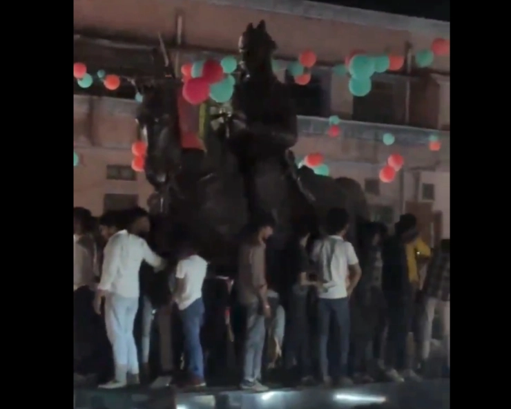 Case lodged against SP workers for vandalising Maharana Pratap's statue