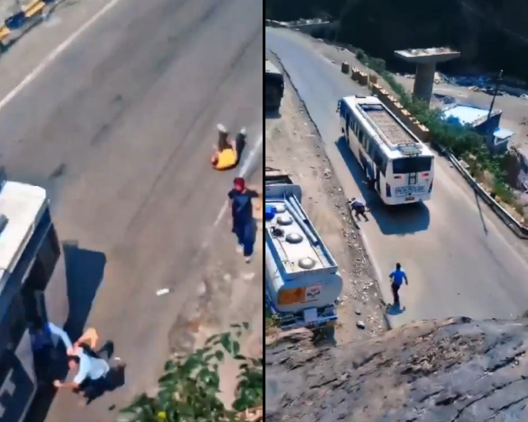 Amarnath Yatra pilgrims jump off moving bus after brakes fail; 10 injured, video goes viral - WATCH