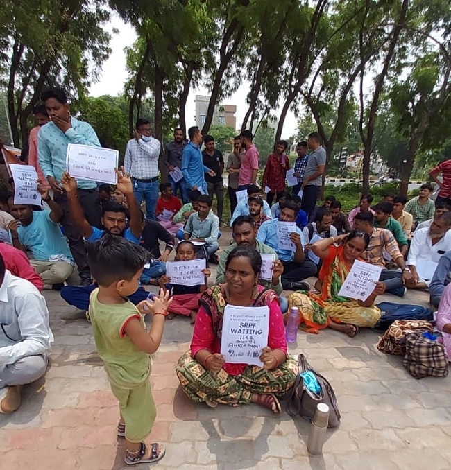 Protest at Gandhinagar