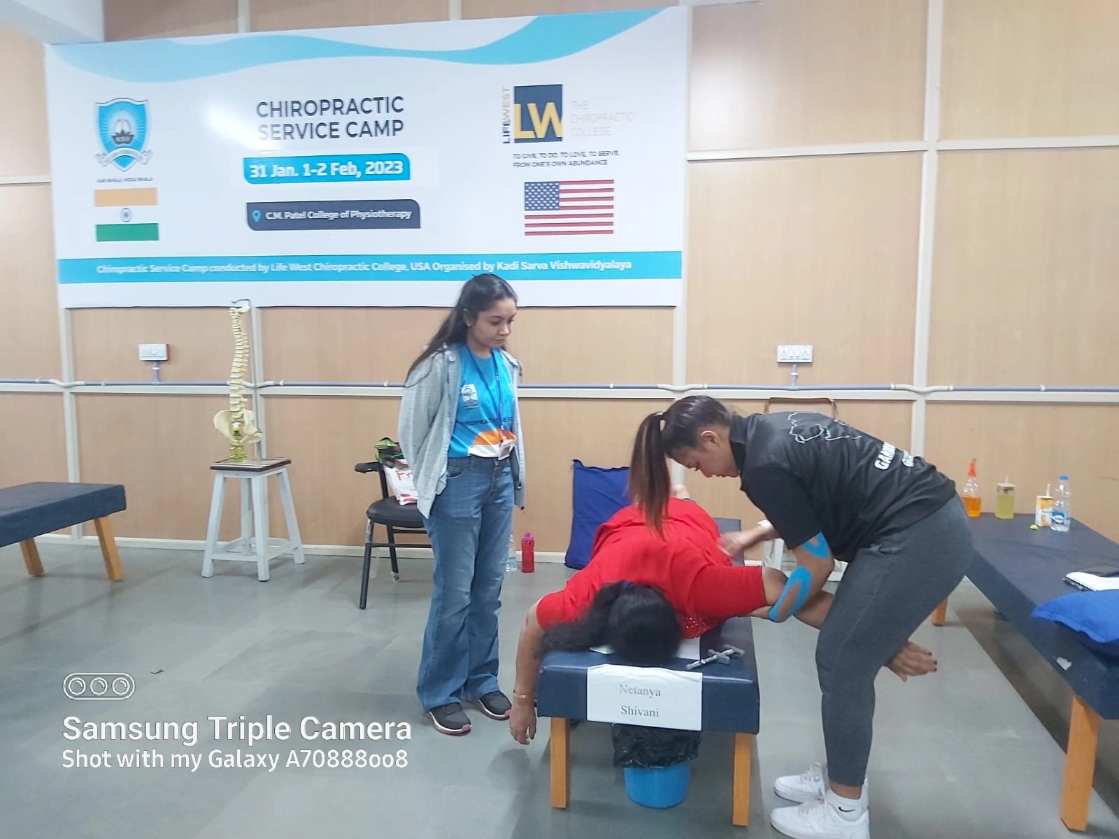 three-day chiropractor camp organized by Gandhinagar