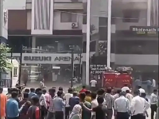 fire brigade rushed