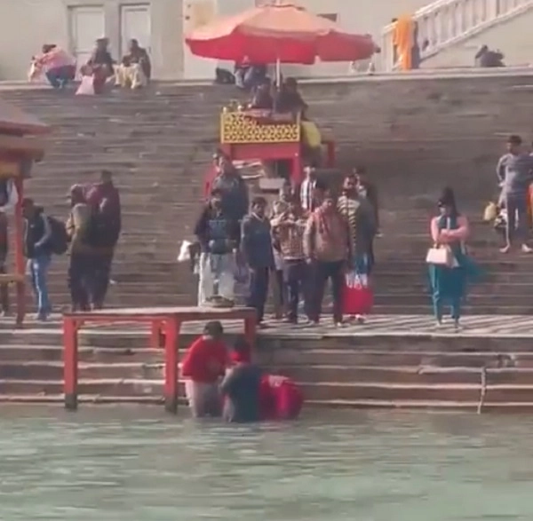 7-year-old repeatedly dipped in Ganga