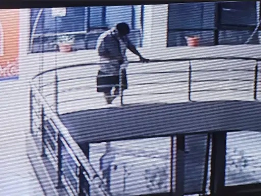 An officer of Union Bank of India committed suicide by hanging himself from the railing in front of the bank in Junagadh