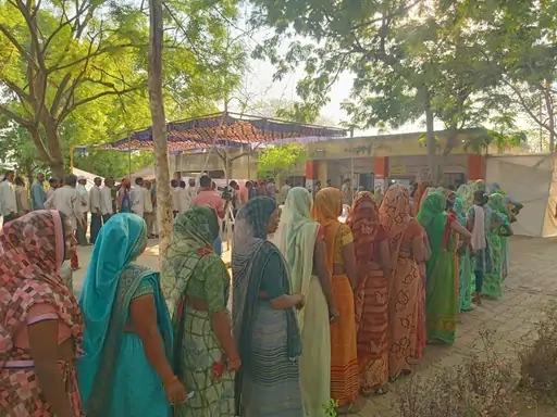 1224 voters re-polled today as per the order of Election Commission in Parthampur village