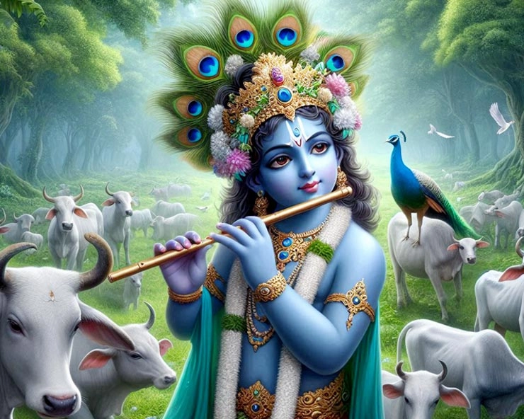 Who gave Lord Krishna his favorite flute?