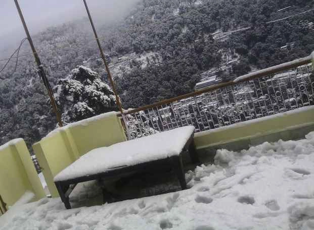 नैनीताल समेत उत्तराखंड के हिल स्टेशनों ने ओढ़ी बर्फ की चादर - Uttarakhand, Nainital, snowfall