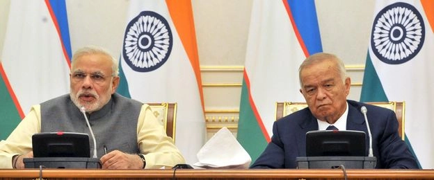 प्रधानमंत्री मोदी ने की उज्बेक राष्ट्रपति से वार्ता
