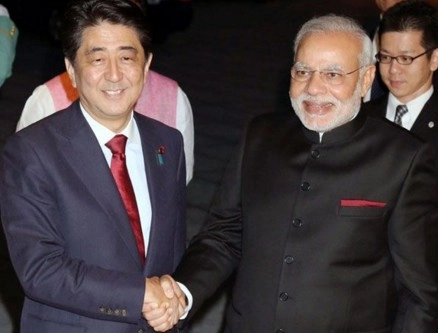 जापानी प्रधानमंत्री शिंजो आबे का भारत दौरा, बुलैट ट्रेन सहित अहम करार