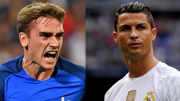 दो माह के भीतर रोनाल्डो और ग्रीजमन एक बार फिर आमने-सामने - Euro cup final