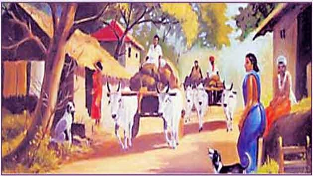हिन्दी कविता : ग्राम देवता - poem on village