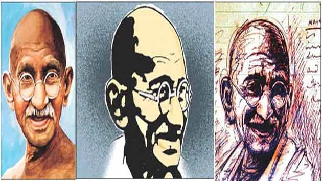 गांधी जी पर कविता : अहिंसा का दामन
