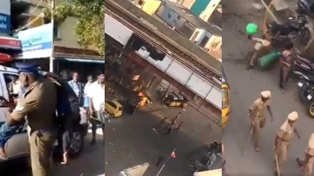 जल्लीकट्‍टू : वीडियो में दिखी पुलिस की हिंसा (देखें) - Jallikattu: Video Shows Cop Setting Auto Ablaze