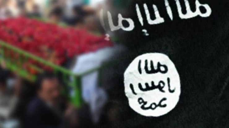 शर्मनाक! आईएस के झंडे में दफन हुआ कश्मीरी आतंकवादी... - IS, ISIS, terrorism, Kashmiri terrorists
