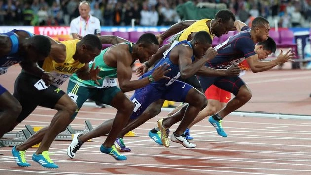 विदाई रेस में हारे बोल्ट, गेटलिन ने जीता गोल्ड - Usen Bolt last race