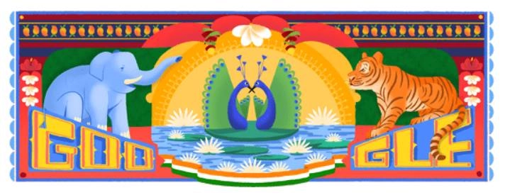 गूगल ने खास डूडल से मनाया भारत का स्वतंत्रता दिवस