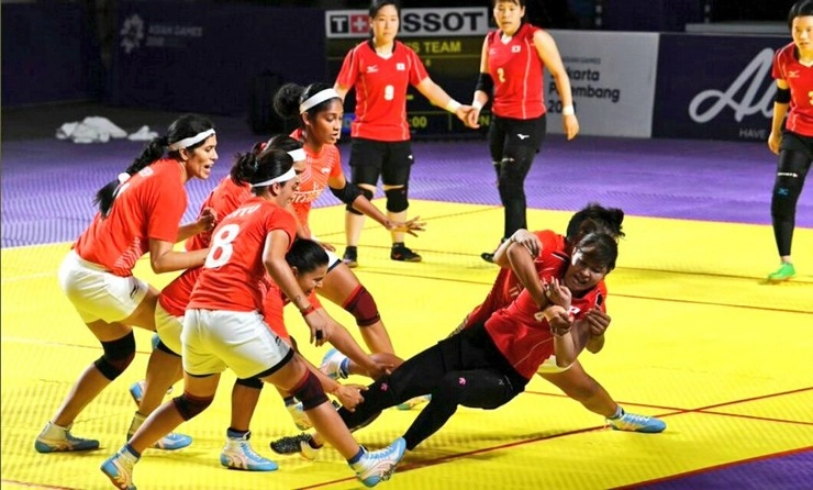 भारतीय महिला कबड्डी टीम ने एशियाई खेलों में किया जीत का आगाज, जापान को रौंदा